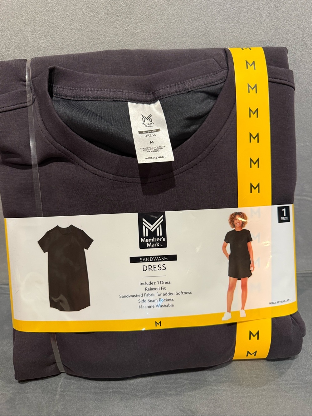 Member's Mark Women's Sandwash Mini Dress - Charcoal